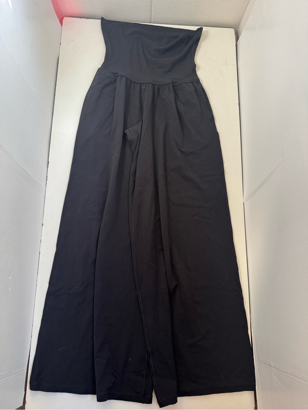 Black offline by aerie og fold over super flare high rise pants size small